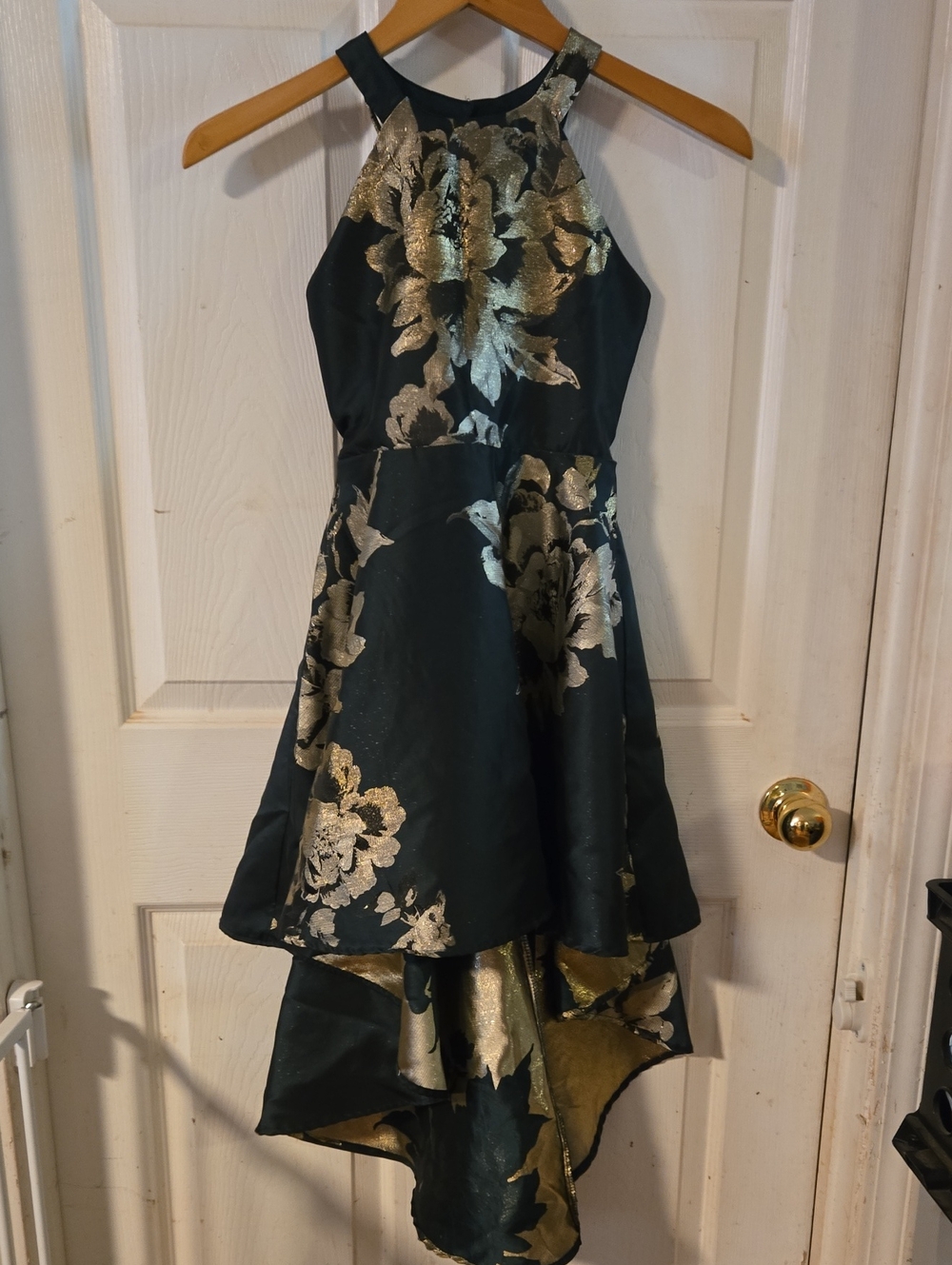Poppies & Roses High-Low Floral Dress